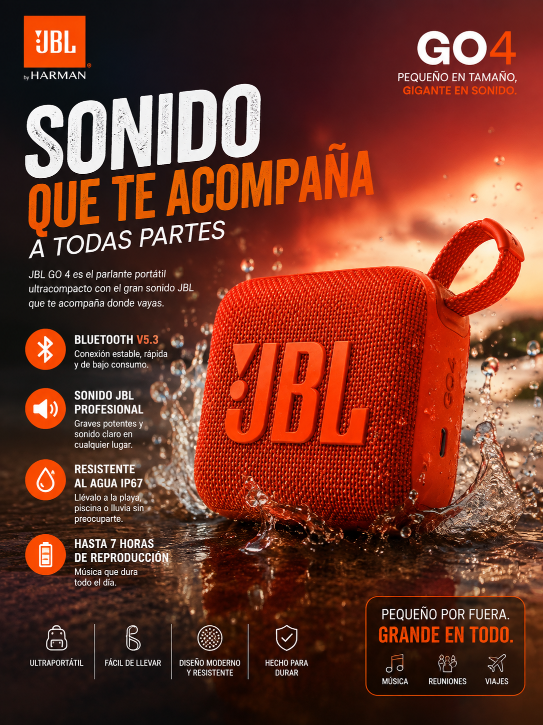 BAFLE JBL GO4