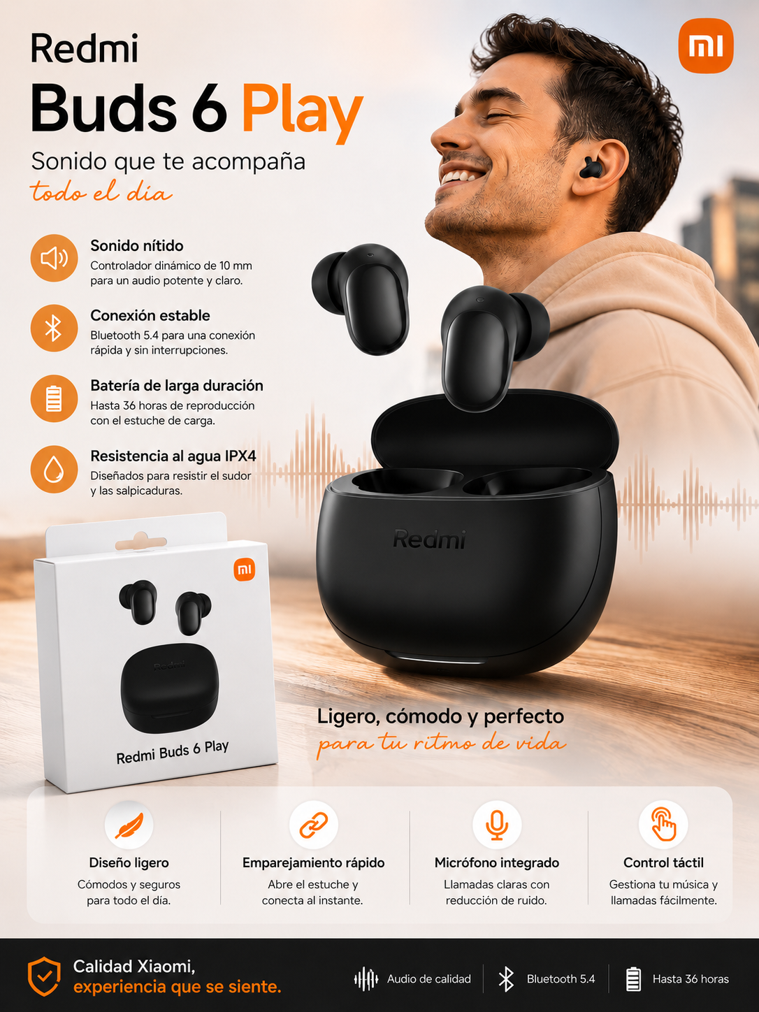 AUDÍFONOS BUDS 6 PLAY