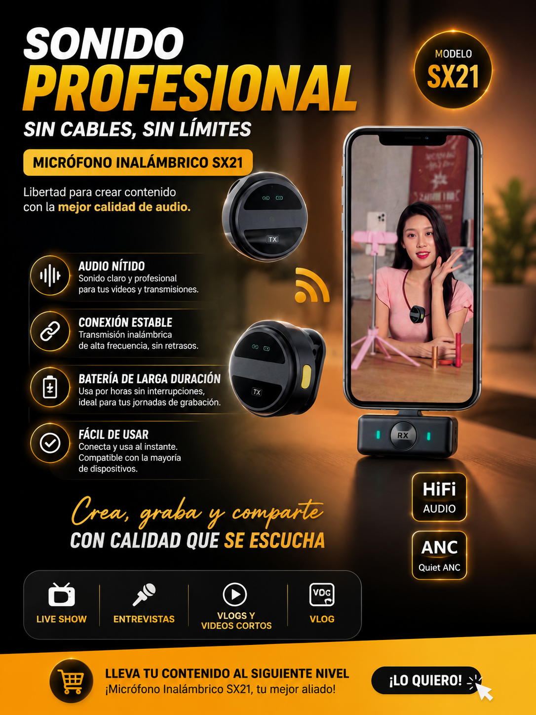 MICRÓFONO WIRELESS