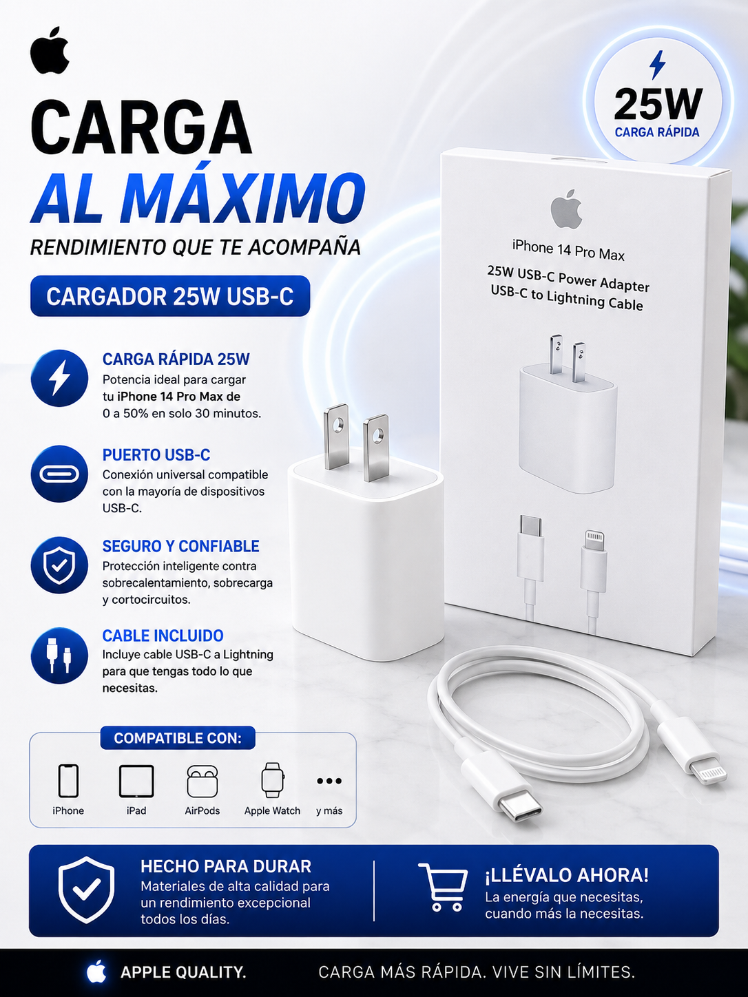 CARGADOR IPHONE 14 PRO MAX
