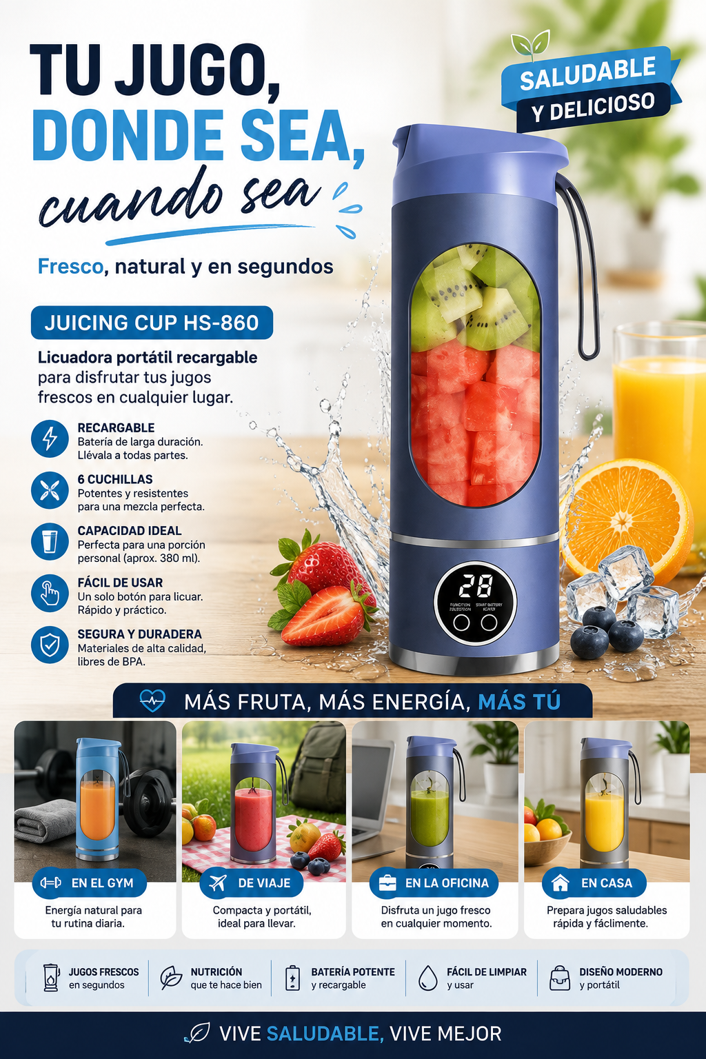 PICADOR ELÉCTRICO JUICING CUP