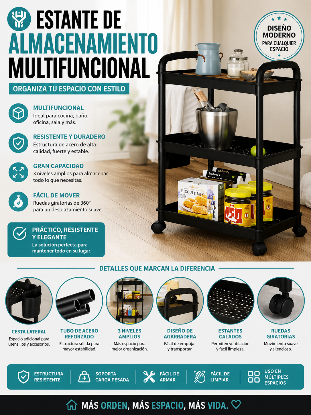 ORGANIZADOR MULTIFUNCIONAL DE COCINA