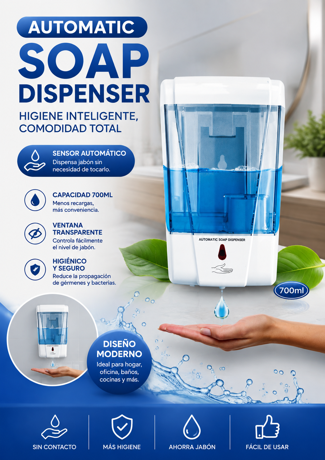 DISPENSADOR AUTOMÁTICO DE JABÓN