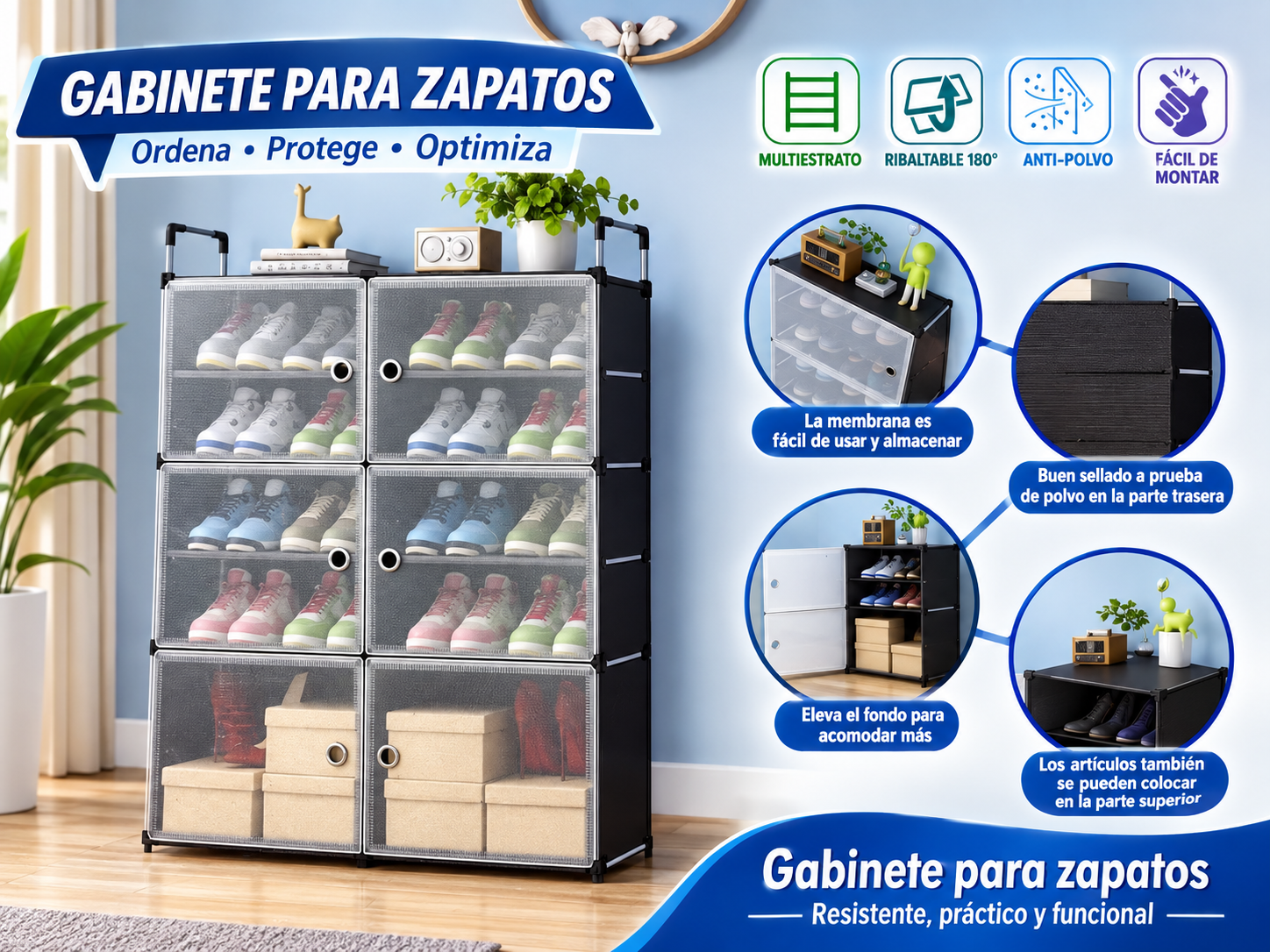 ZAPATERO 3 NIVELES DOBLE