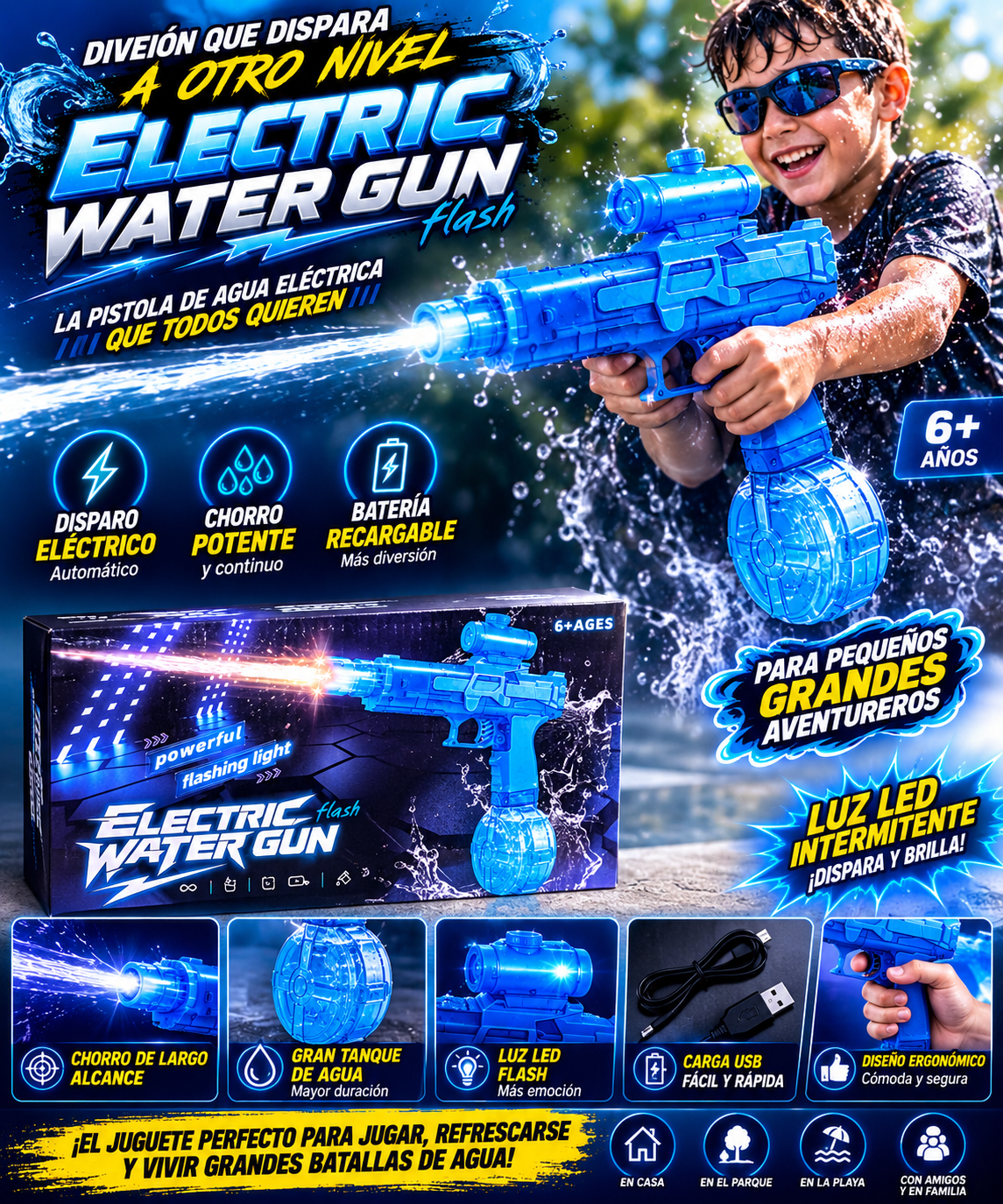 PISTOLA ELÉCTRICA WATER GUM