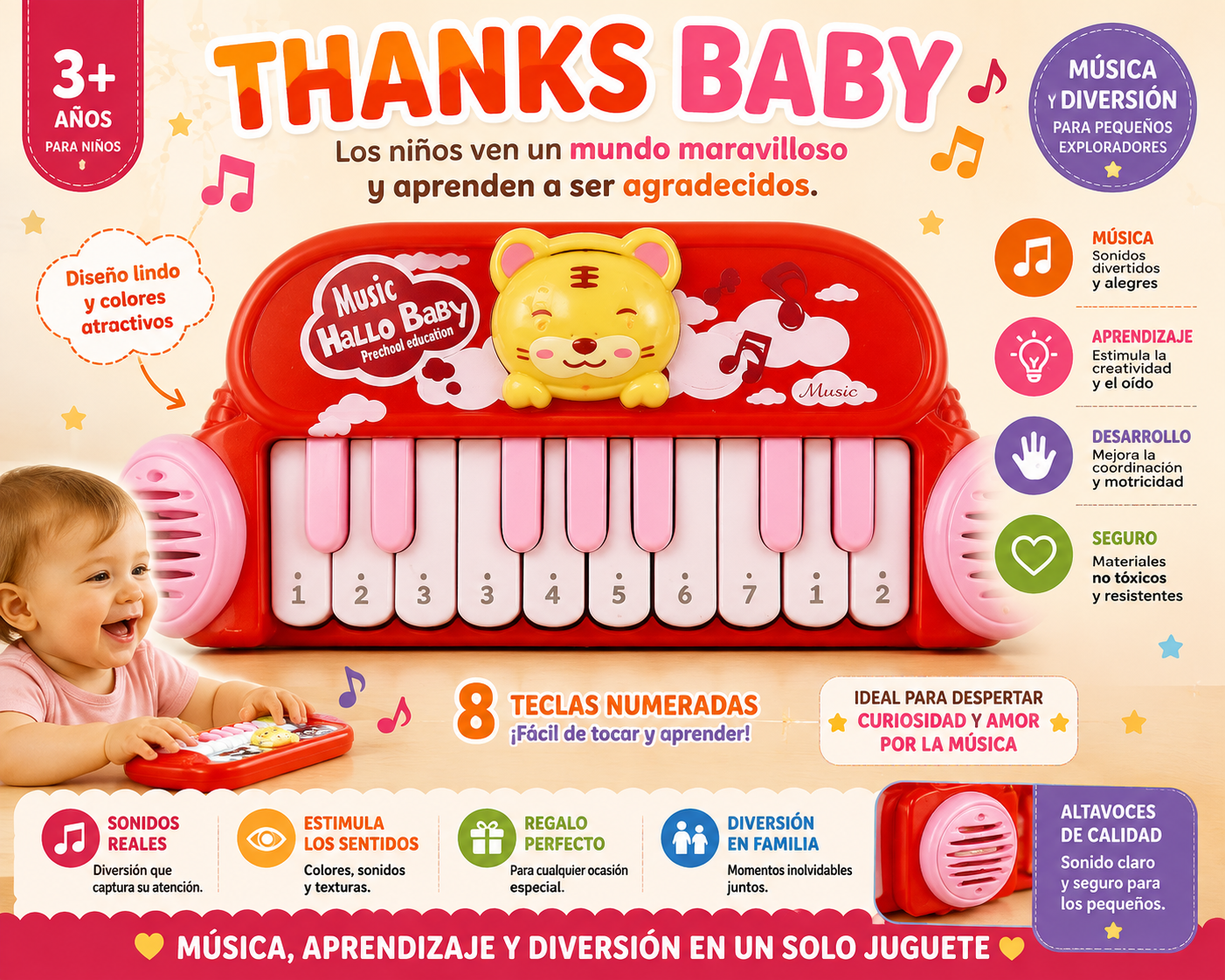 PIANO INFANTIL PEQUEÑO