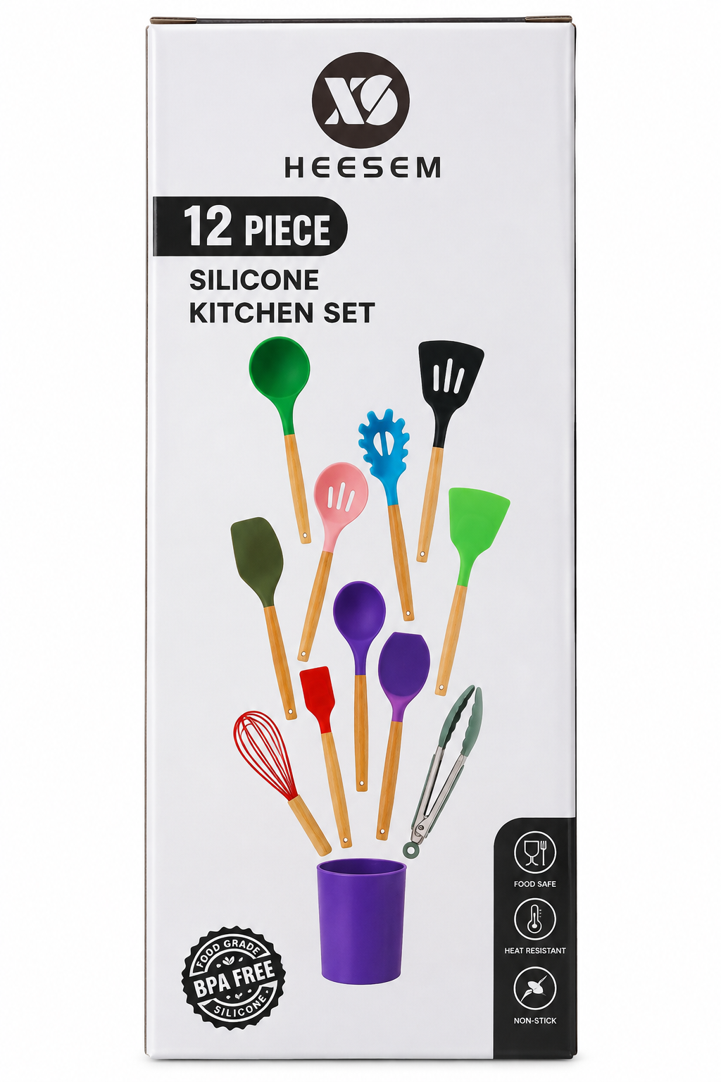 Set utensilios de cocina x12